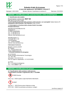 WGP 105 Scheda di dati di sicurezza