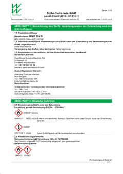 WMP 174 S Sicherheitsdatenblatt