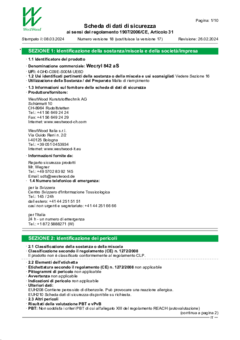 Wecryl 842 aS (Sabbia attivata) Scheda di dati di sicurezza