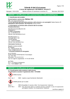 Wethan 109 Scheda di dati di sicurezza