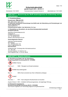 Wecryl 419 Sicherheitsdatenblatt